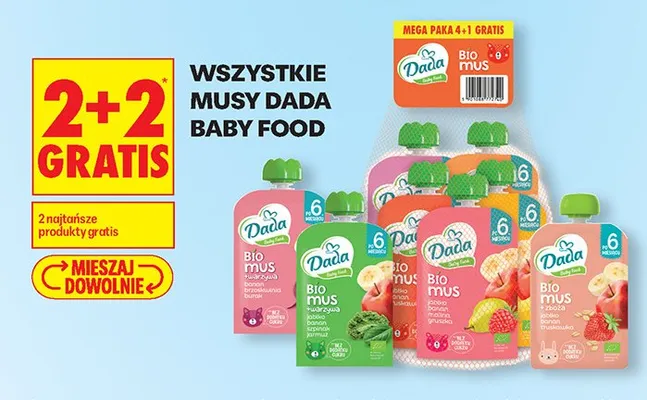 Mus Dada Baby Food promocja w Biedronka