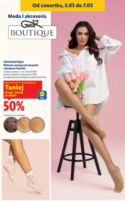 Wybrane skarpetki rajstopowe damskie promocja w Lidl