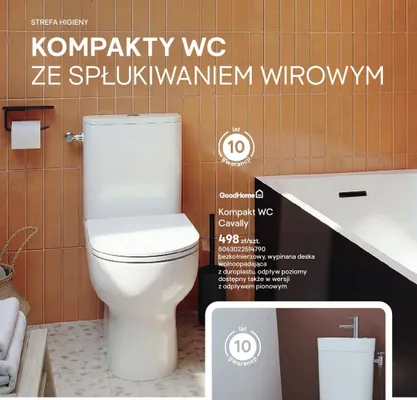 Kompakt WC GoodHome Cavally promocja w Castorama