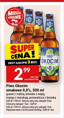Piwo Okocim smakowe 0,0% promocja w Twój Market