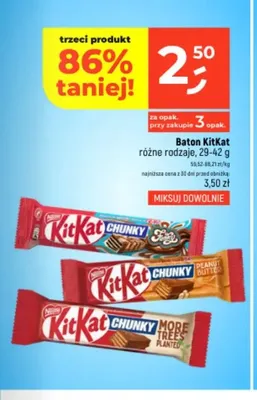 Baton KitKat Chunky Classic promocja w Dealz