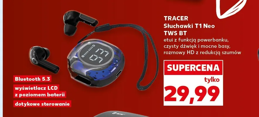 Słuchawki Tracer T1 Neo promocja w Kaufland