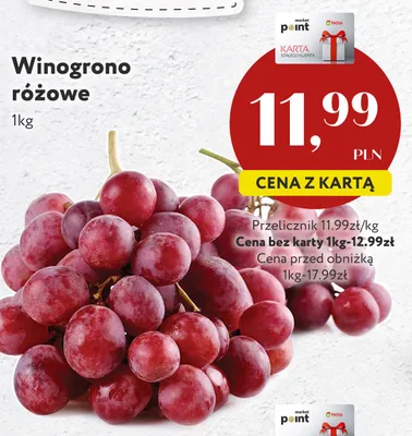 Winogrono różowe promocja w Market Point