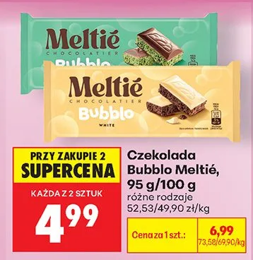 Czekolada Bubblo Meltié promocja w Biedronka
