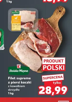Filet supreme z piersi kaczki z kawałkiem skrzydła Stoisko Mięsne promocja w Kaufland