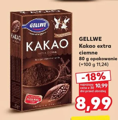 Kakao extra ciemne Gellwe promocja w Kaufland