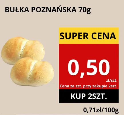 Bułka poznańska promocja w Supeco