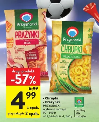 Prażynki o smaku bekonu Przysnacki promocja w Intermarche