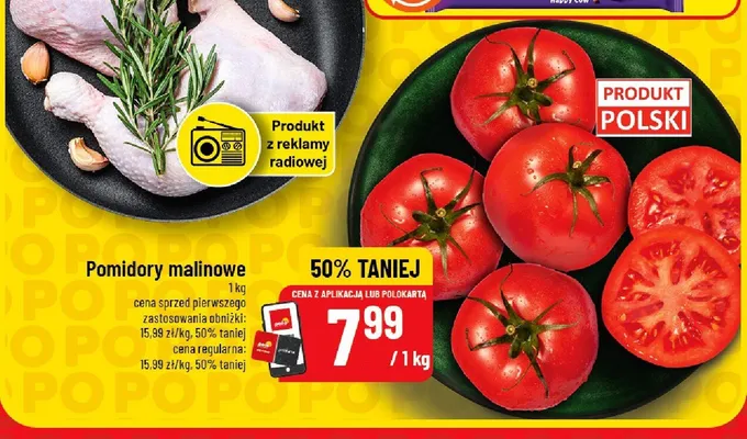 Pomidory malinowe promocja w POLOmarket