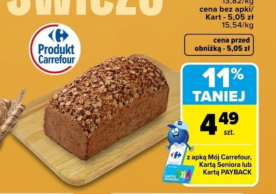 Chleb Carrefour Fintes promocja w Carrefour Market