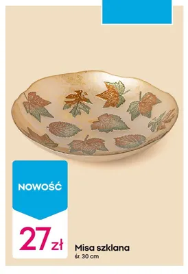 Misa szklana śr. 30 cm promocja w Pepco