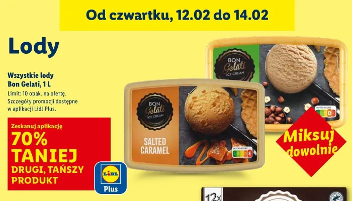 Lody Bon Gelati promocja w Lidl