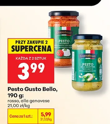 Pesto Gusto Bello rosso promocja w Biedronka