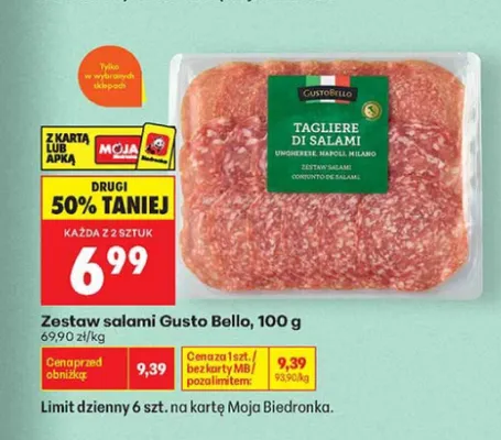 Zestaw salami Gusto Bello promocja w Biedronka