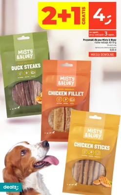 Przysmaki dla psa Misty & Bluey Chicken Fillet promocja w Dealz