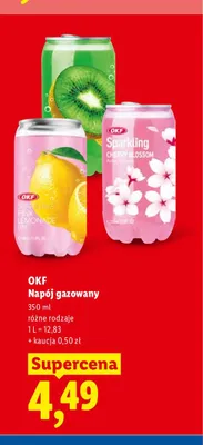 Napój gazowany OKF Pink Lemonade promocja w Lidl