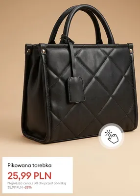 Torebka pikowana promocja w Sinsay