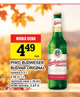 Piwo Budweiser Budvar Original promocja w Gram Market