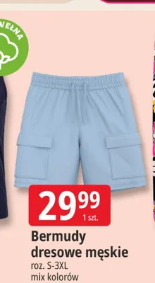 Bermudy dresowe męskie promocja w Leclerc