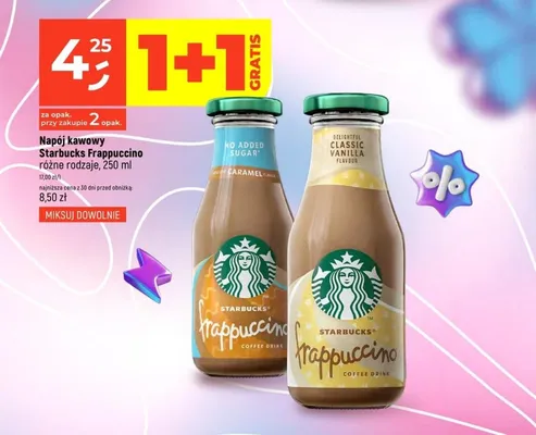 Napój kawowy Starbucks Frappuccino Caramel No Added Sugar promocja w Dealz