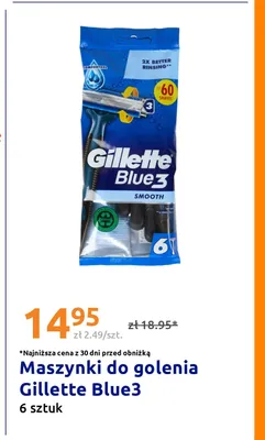 Maszynki do golenia Gillette Blue3 promocja w Action