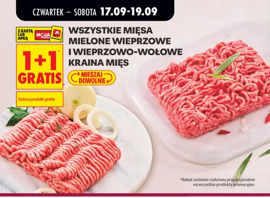Mięso mielone wieprzowe Kraina Mięs promocja w Biedronka