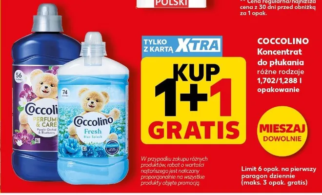 Koncentrat do płukania Coccolino Perfume & Care promocja w Kaufland