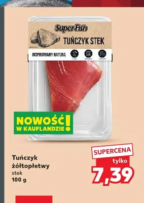 Tuńczyk żółtopłetwy stek SuperFish promocja w Kaufland