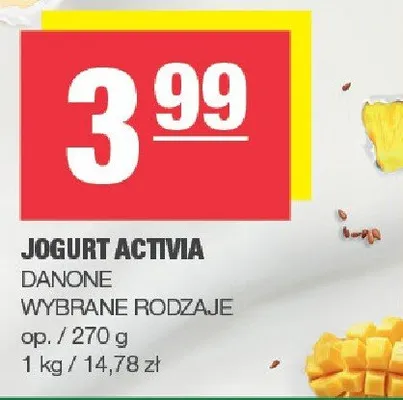 Jogurt Activia wybrane rodzaje promocja w SPAR