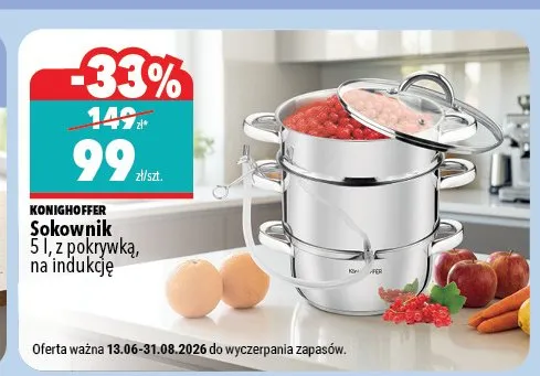 Sokownik Konighoffer 5 l promocja w Biedronka Home