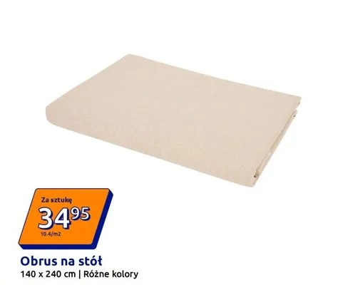 Obrus na stół 140 x 240 cm promocja w Action