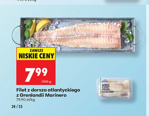 Filet z dorsza atlantyckiego z Grenlandii Marinero promocja w Biedronka