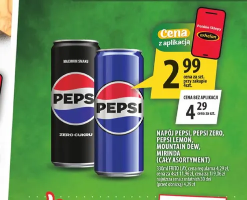 Napój gazowany Pepsi promocja w Arhelan