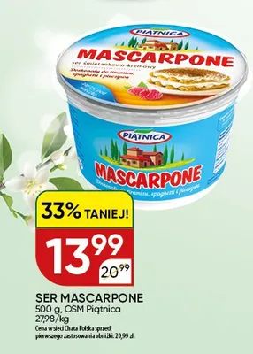 Ser mascarpone promocja w Chata Polska
