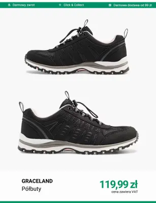 Półbuty Graceland promocja w Deichmann
