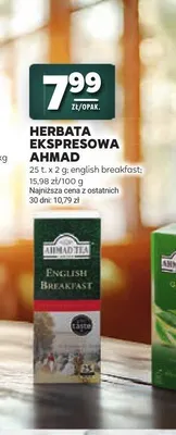 Herbata ekspresowa Ahmad Tea English Breakfast promocja w Stokrotka