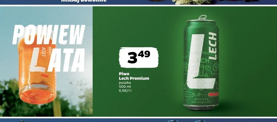 Piwo Lech Premium promocja w Netto