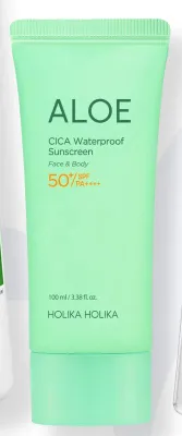 Krem wodoodporny z filtrem przeciwsłonecznym Holika Holika Aloe Cica Waterproof Sunscreen SPF 50+ promocja w DOZ.PL
