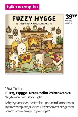 Książka Fuzzy Hygge. Przesłodka kolorowanka Vivi Tinta promocja w Empik