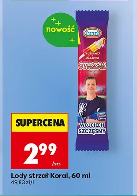 Lody strzał Koral promocja w Biedronka