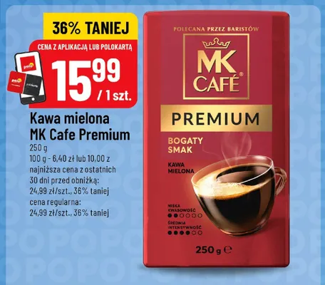 Kawa mielona MK Cafe Premium promocja w POLOmarket