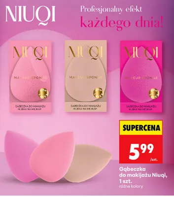 Gąbeczka do makijażu różne kolory promocja w Biedronka