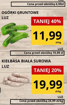 Kiełbasa biała surowa promocja w Supeco