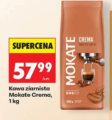 Kawa ziarnista Mokate Crema promocja w Biedronka
