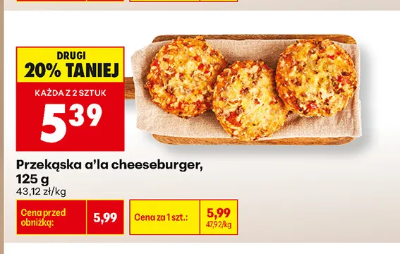 Przekąska a'la cheeseburger promocja w Biedronka