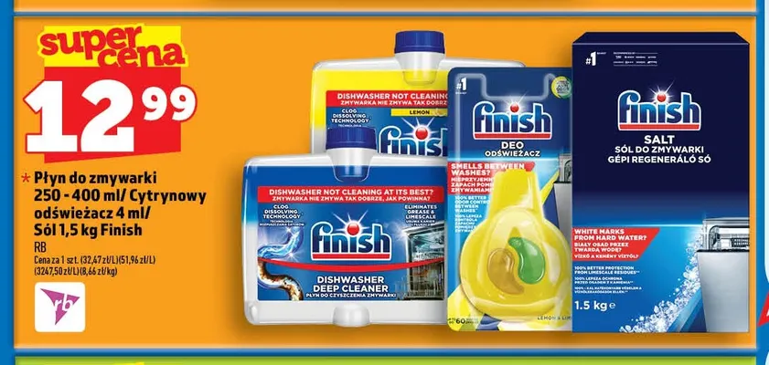 Cytrynowy odświeżacz do zmywarki Finish promocja w TOPAZ