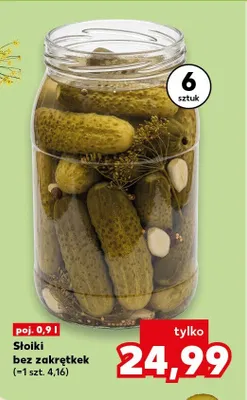 Słoiki bez zakrętek promocja w Kaufland