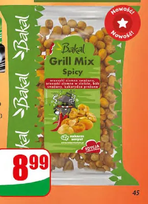 Mieszanka bakalii Grill Mix Spicy Bakal promocja w Dino