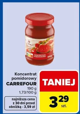 Koncentrat pomidorowy promocja w Carrefour Market