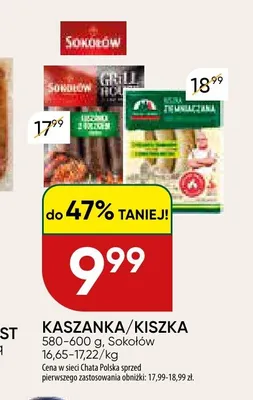 Kaszanka Sokołów promocja w Chata Polska